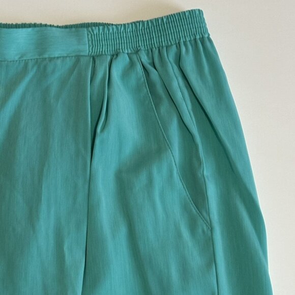 NWT 2 Piece Pant Suit Set Blouse Ribbed Dress Shirt Top Outfit USA Medium - Picture 10 of 15